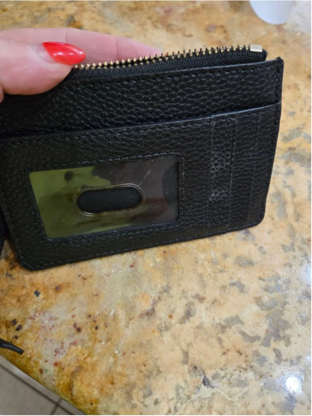 Women's Marc Jacobs Black Leather Card Wallet One Size - Picture 6 of 6
